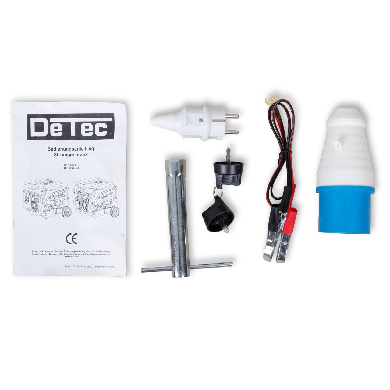 DeTec. 1-Phasen Benzin-Stromerzeuger DT-6500E-1 | 6500W 230V Lichtstrom